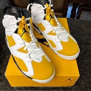 Air Jordan 6 Retro Yellow/White Ct8529 170 Brand New size 11.5